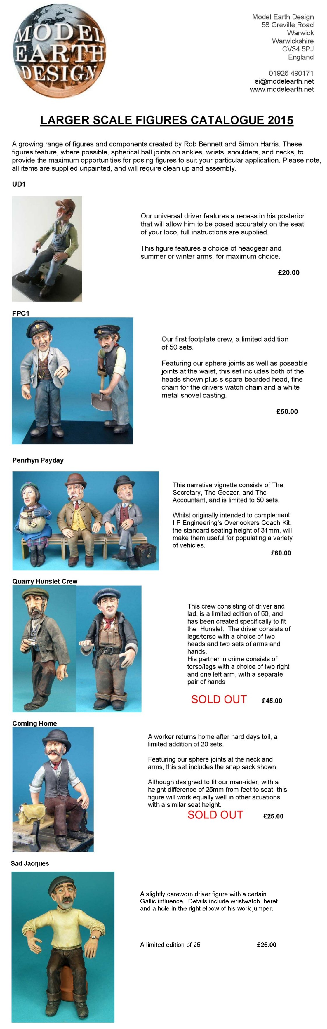Range of scale figures
